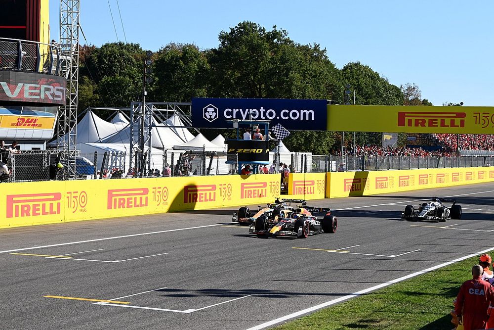 Norris se veía delante de Hamilton y Pérez en Italia