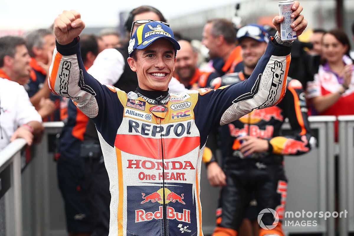 Japan MotoGP Marquez takes sensational pole in wet qualifying