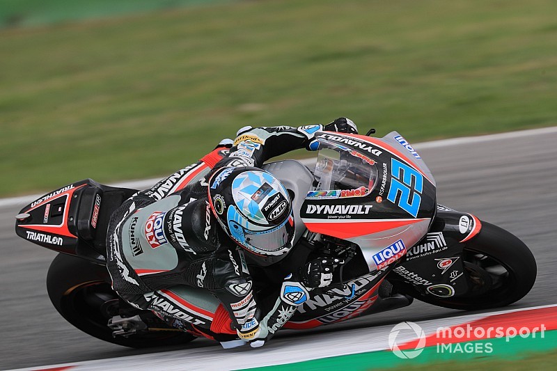 Moto2, Motegi, Libere 1: Schrotter svetta sull'umido, brutto volo di Marquez