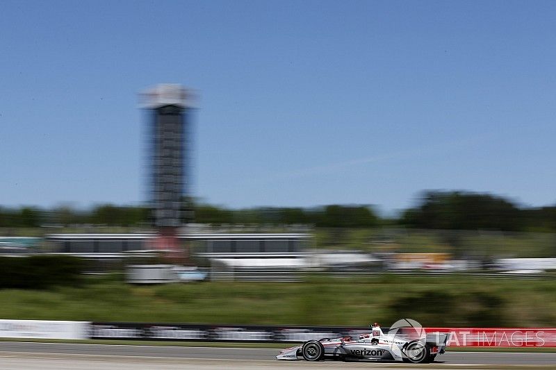 Barber IndyCar: Power fastest in red-flagged first practice
