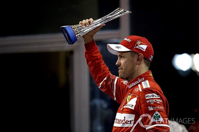 Podium: tercero, Sebastian Vettel, Ferrari