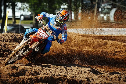 Luca Diserens prend l'avantage à Bitche en Espoirs 85cc