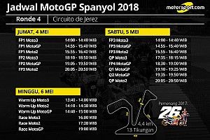 Jadwal lengkap MotoGP Spanyol 2018