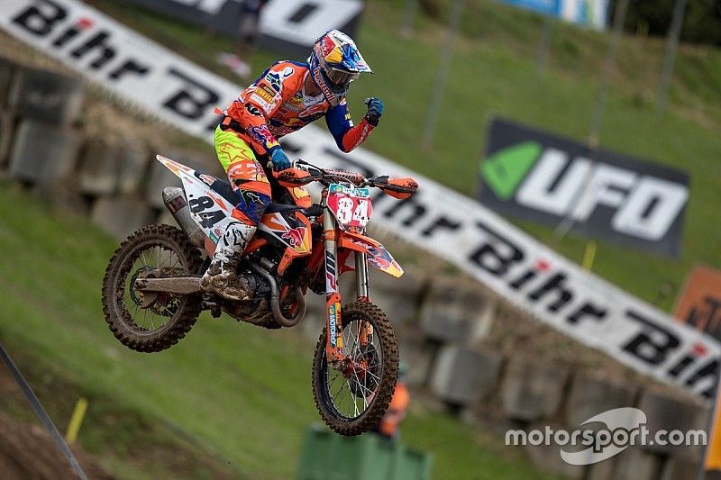 Jeffrey Herlings, KTM Factory Racing viert de overwinning