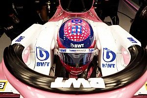 Pályán Stroll a 2020-as Racing Pointtal Silverstone-ban