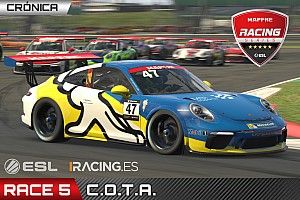 Sánchez cierra la fase regular de la ESL Mapfre Racing con victoria