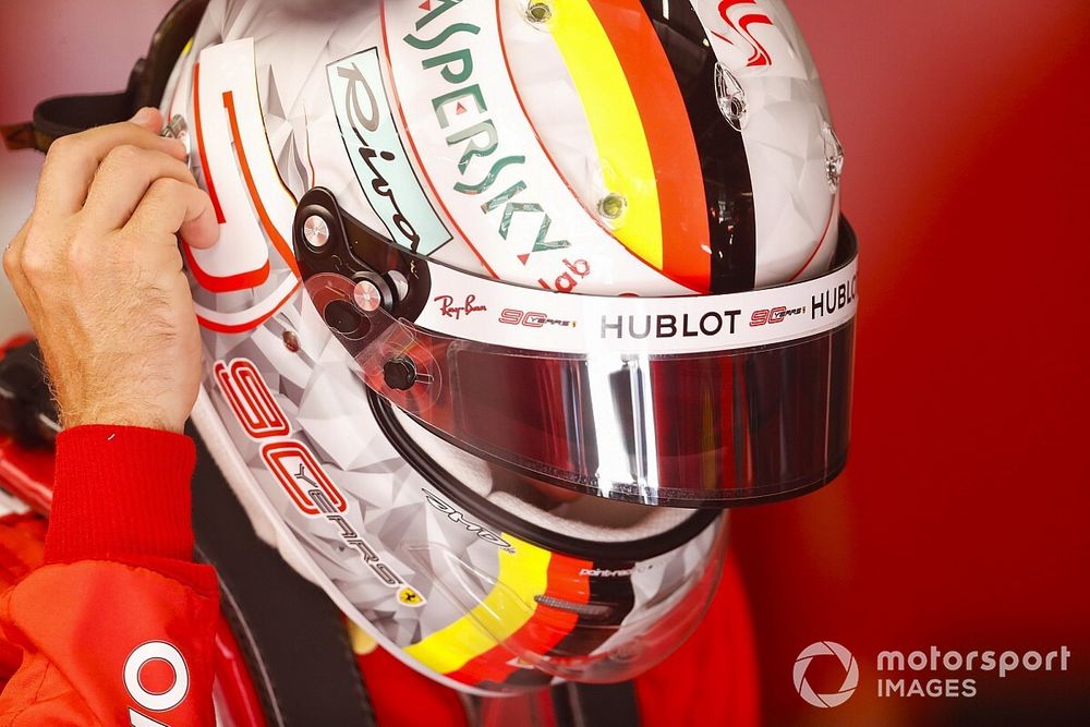 Sebastian Vettel, Ferrari, al GP del Belgio del 2019