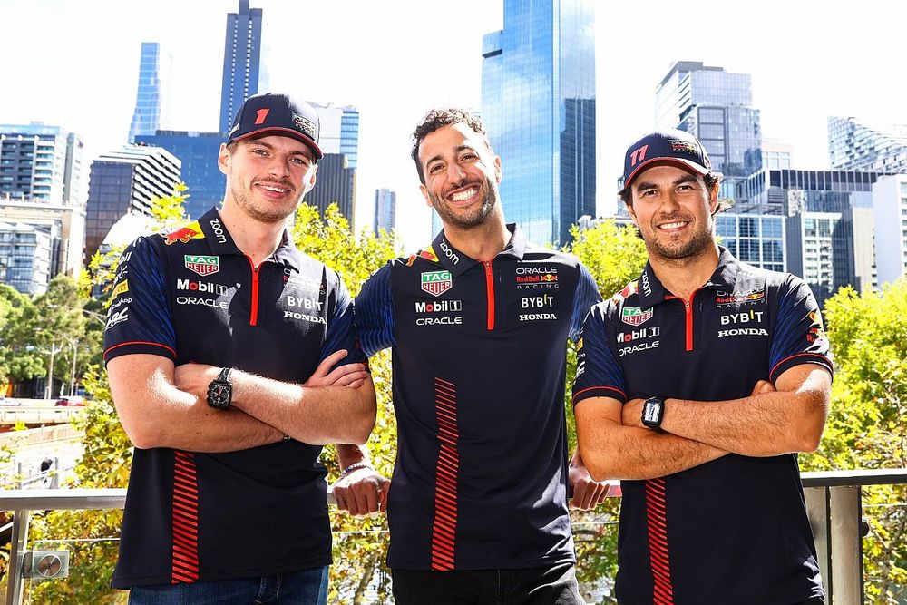 Max Verstappen, Daniel Ricciardo, Sergio Pérez, Red Bull Racing