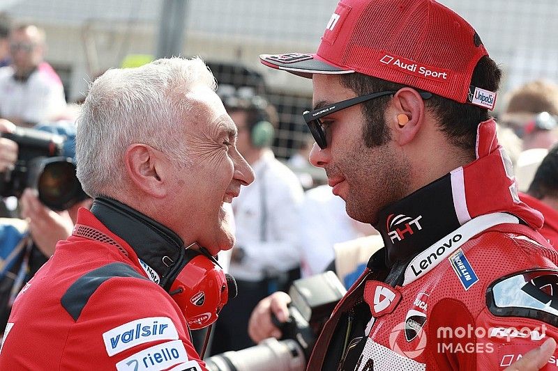 Davide Tardozzi, Team manager Ducati Team, Danilo Petrucci, Ducati Team