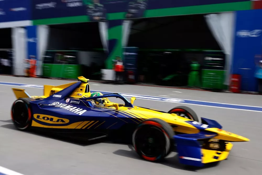 Lucas di Grassi Lola Yamaha ABT Formula E Team Lola-Yamaha T001 in the pit lane