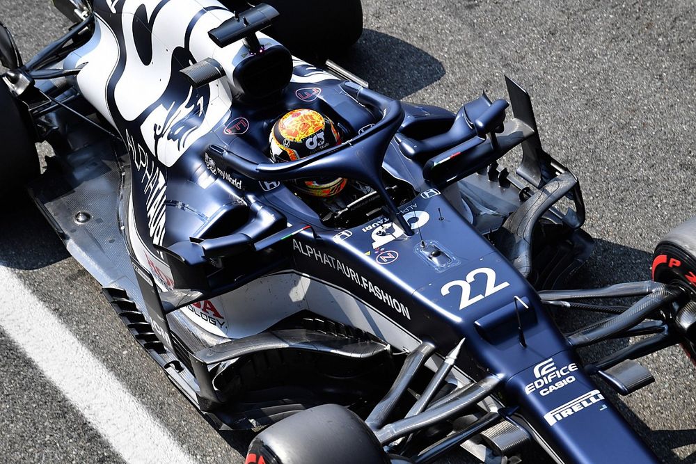 角田裕毅、F1イタリアGPはスタートできずにリタイア。ブレーキ面の問題か?