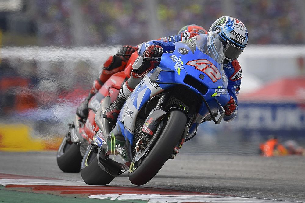 Rins “was trying to survive” in COTA MotoGP race