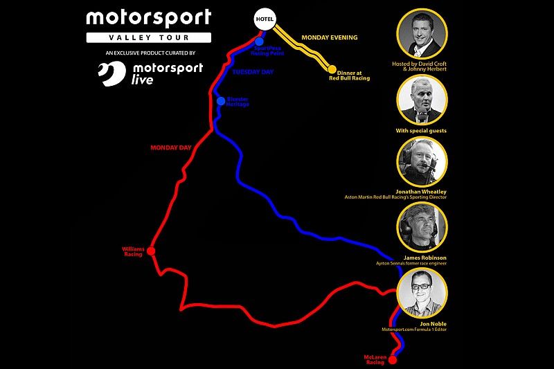 Motorsport Live - Motorsport Valley Tour mapa