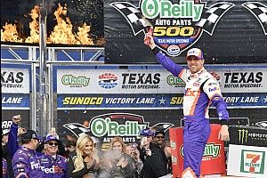 Hamlin se repone a castigos y gana en Texas; Suárez termina tercero