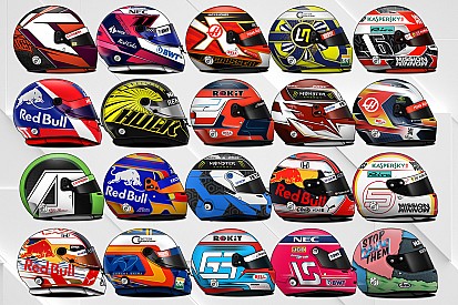 Die Helme der Formel-1-Fahrer 2019