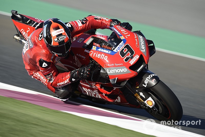 MotoGP Qatar: Petrucci kuasai warm-up, Rossi ke-11