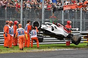 La Sauber allestisce un nuovo telaio per Ericsson dopo l'incidente di ieri