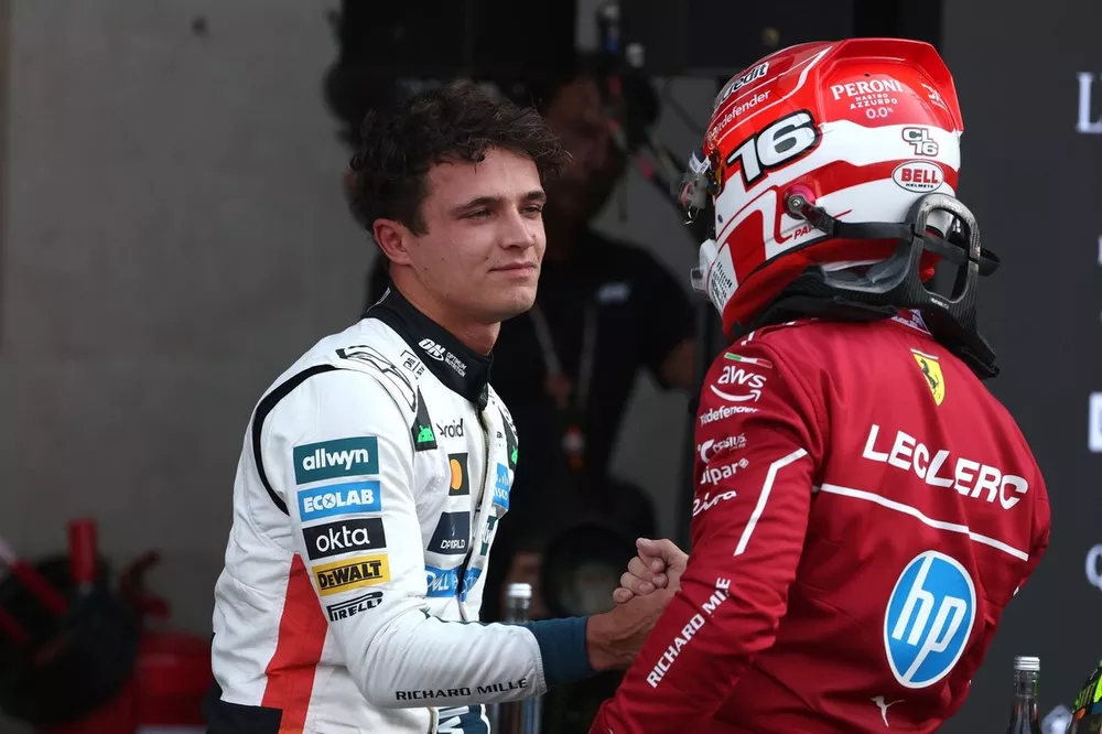 Charles Leclerc, Ferrari, Lando Norris, McLaren