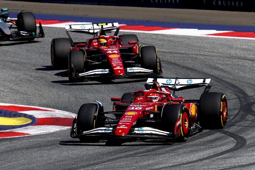 Charles Leclerc, Ferrari, Lewis Hamilton