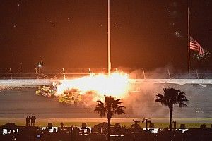 Joey Logano was leading the Daytona 500 and then "chaos struck"