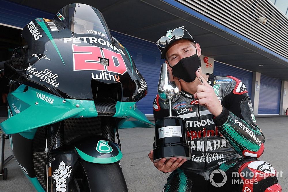 Ganador de la carrera Fabio Quartararo, Petronas Yamaha SRT