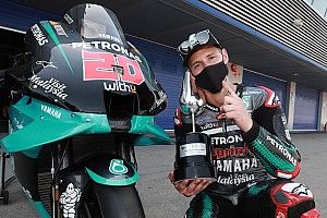 Quartararo dedicates maiden MotoGP win to COVID victims