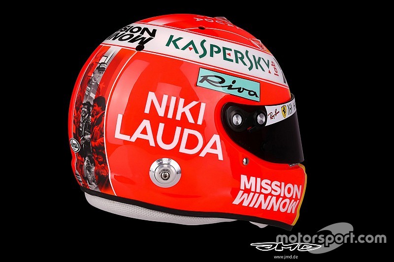 Le casque hommage de Vettel pour Lauda à Monaco