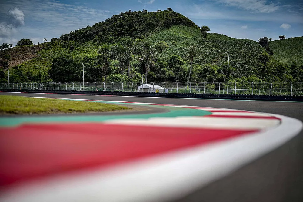 Aspectos de la pista de Mandalika