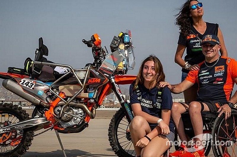 Nicola Dutto, el parapléjico que hizo historia en el Dakar, a pesar de no terminar