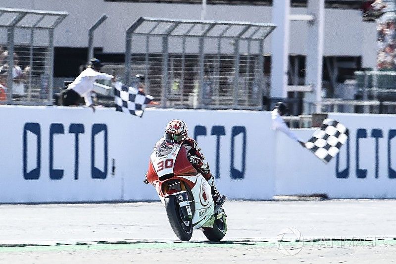 Takaaki Nakagami, Idemitsu Honda Team Asia, wins