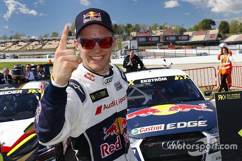 Le vainqueur Mattias Ekström, EKS, Audi S1 EKS RX Quattro