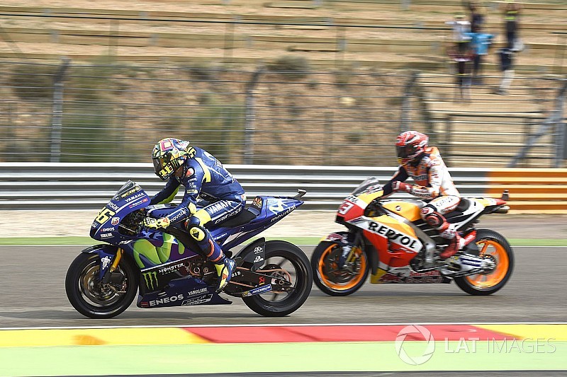 Aragon, Libere 3: Marquez vola, ma un eroico Rossi entra in Q2!