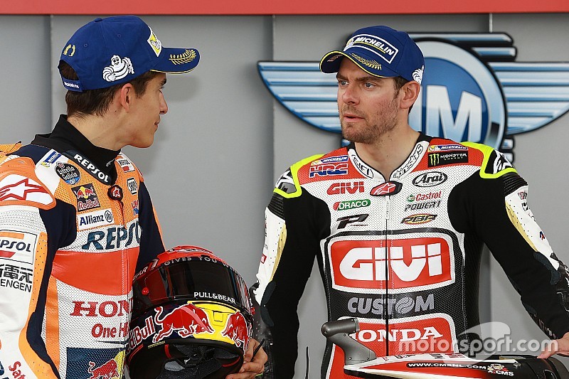 Crutchlow sesalkan Marquez tidak finis balapan