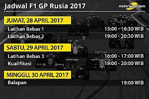 Jadwal lengkap F1 GP Rusia 2017