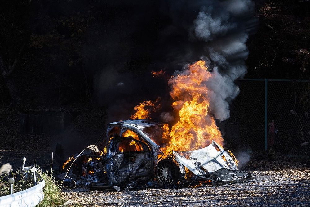Vídeo: fuerte incendio del Hyundai de Sordo en el Rally de Japón del WRC