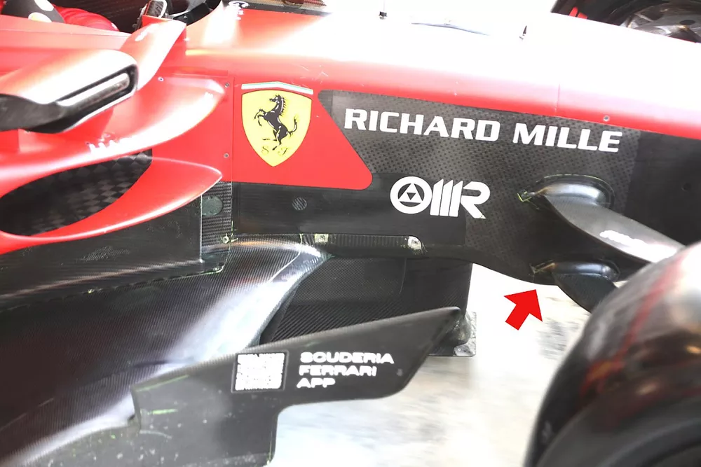 Ferrari SF-23 dettaglio tecnico