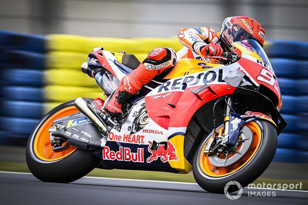 MotoGP Fransa 3. antrenman: Islak zeminde en hızlısı Marquez!