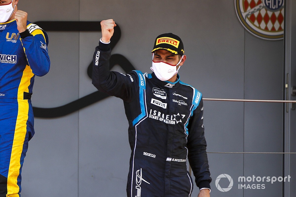 Nadal/Djokovic tennis match inspires Nissany to maiden F2 podium