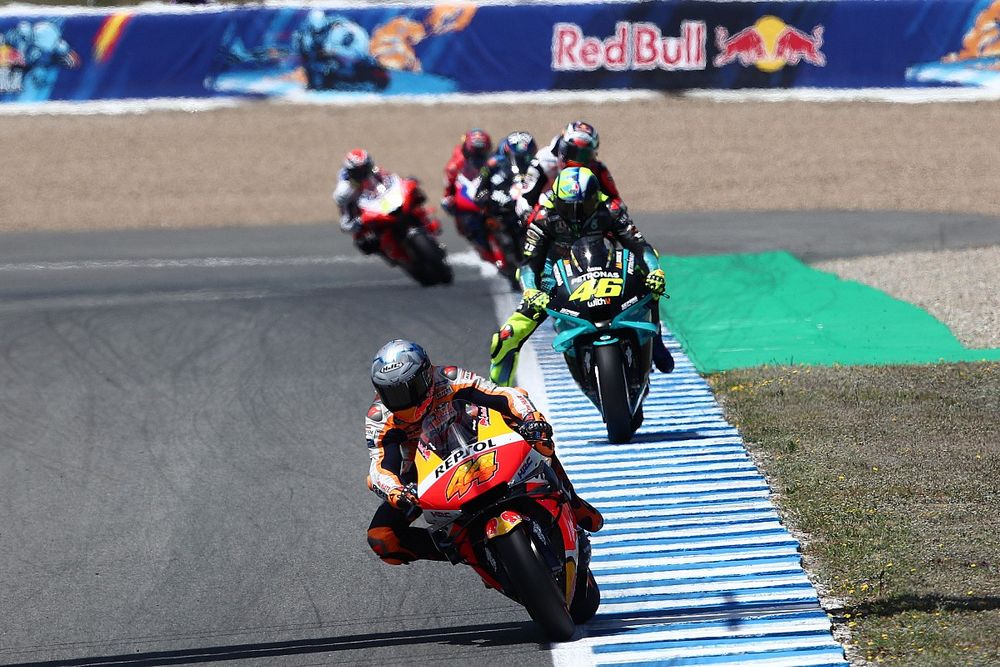 Las imágenes más impactantes de la clasificación del GP de España de MotoGP