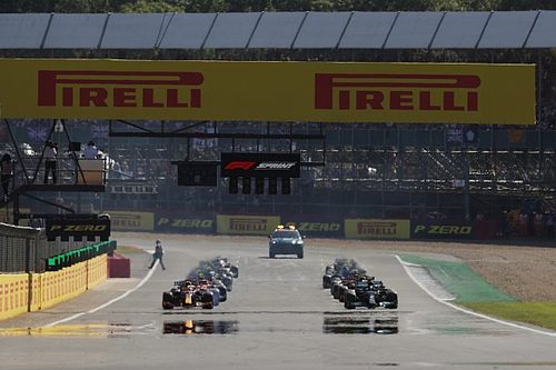 Startopstelling voor F1 Grand Prix van Groot-Brittannië