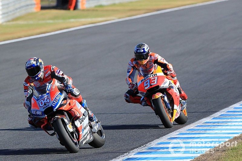 Andrea Dovizioso, Ducati Team, Marc Marquez, Repsol Honda Team