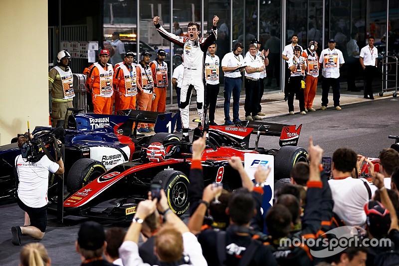 F2 Abu Dhabi: Russell amankan titel 2018, Albon mogok, Gelael P17