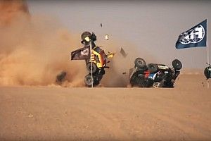 Жесткая авария прямо перед финишем этапа Africa Eco Race: видео