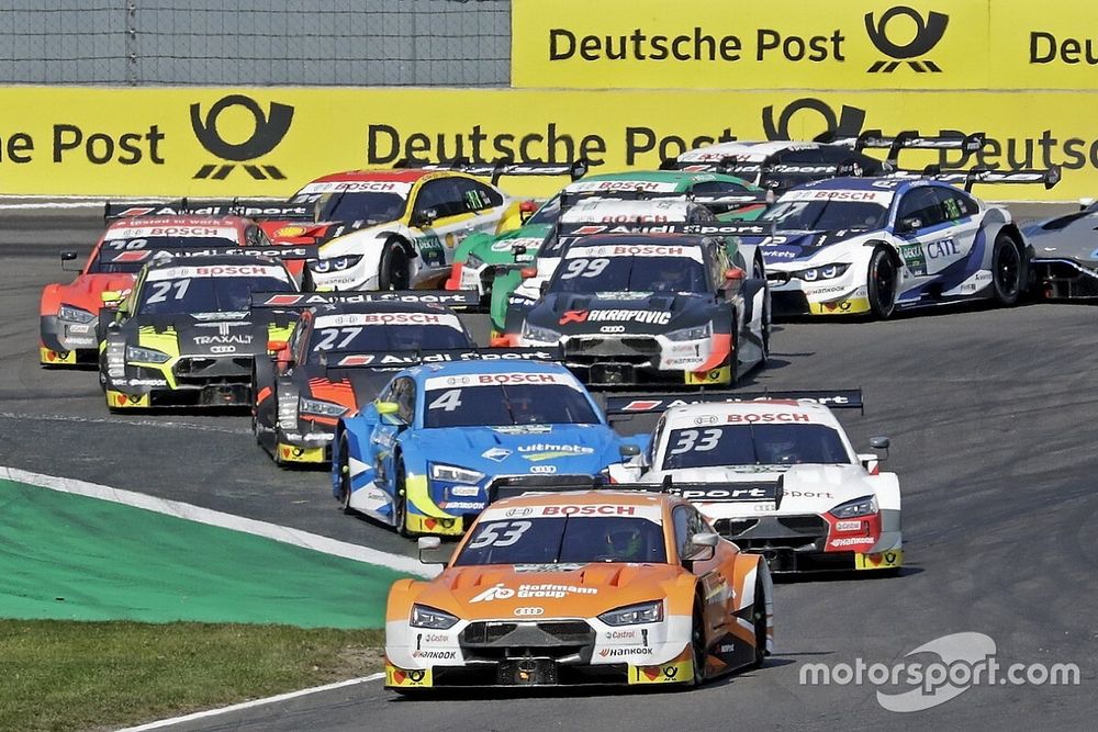 Start action, Jamie Green, Audi Sport Team Rosberg, Audi RS 5 DTM