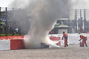 Dovizioso naar ziekenhuis na zware crash Britse GP