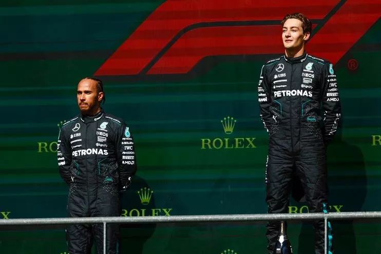 Lewis Hamilton, George Russell, Mercedes-AMG F1 Team