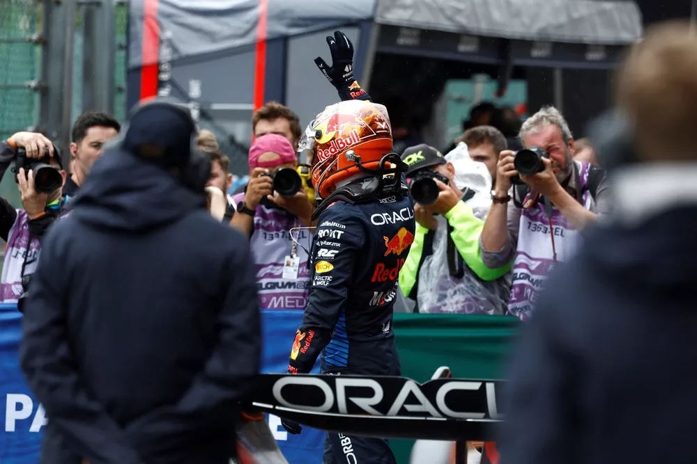 L'uomo della pole Max Verstappen, Red Bull Racing