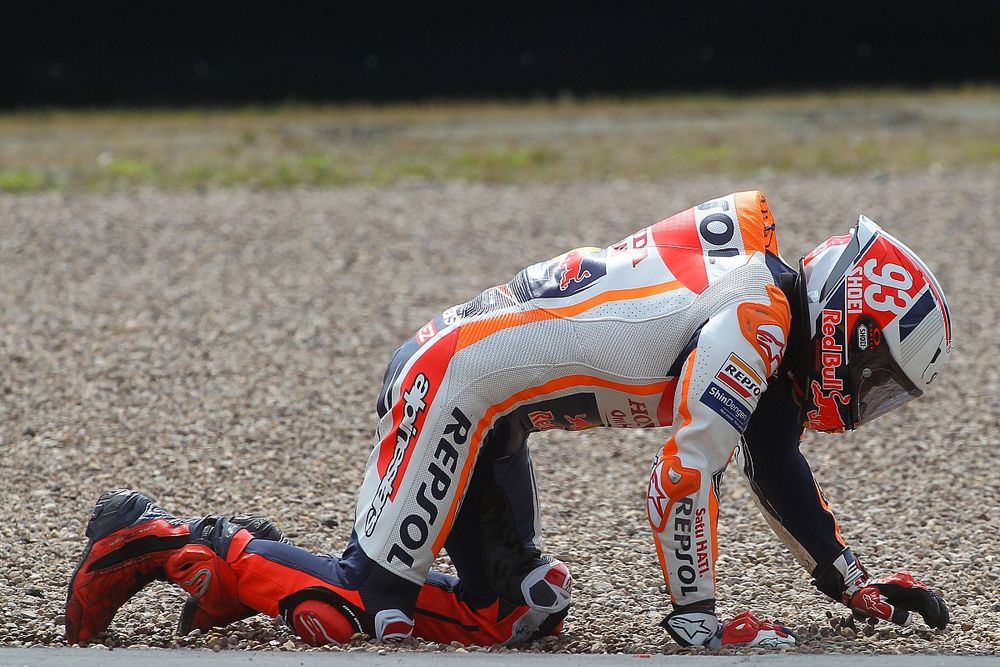 Marc Marquez, Repsol Honda Team crash