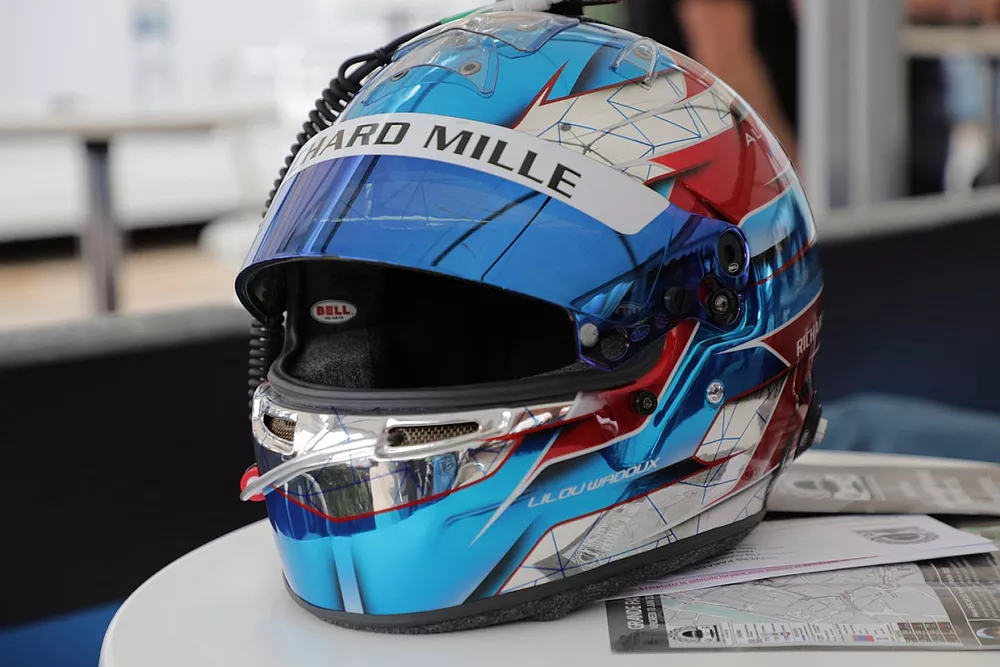 #1 Richard Mille Racing Team Oreca 07 - Gibson LMP2 of Lilou Wadoux, helmet