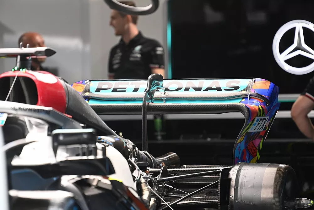 Mercedes W13 rear detail